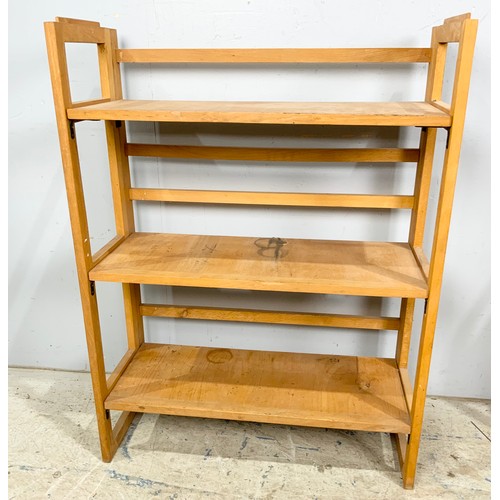 513 - PAIR OF FOLDING / STACKING SHELVES IDEAL FOR CARBOOTS & FAIRS WIDTH 71cm