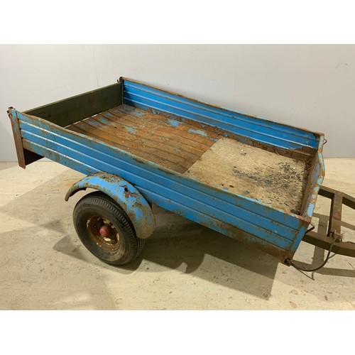 503 - METAL CAR TRAILER BED 168cm x112cm