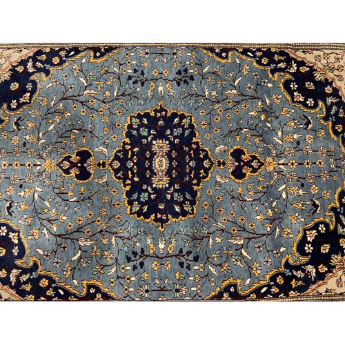 682 - BLUE GROUND RUG 180cm x 126cm