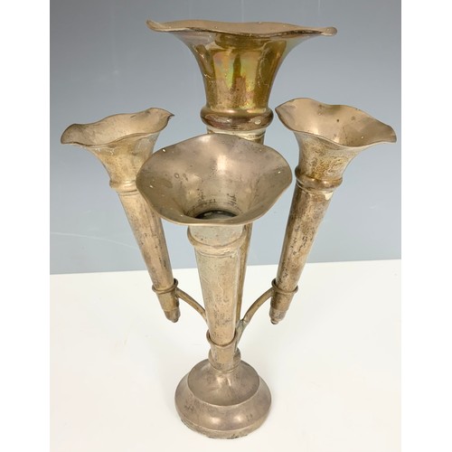 262 - HALLMARKED SILVER EPERGNE /CENTREPIECE 25cm TALL, WEIGHTED, 427g GROSS