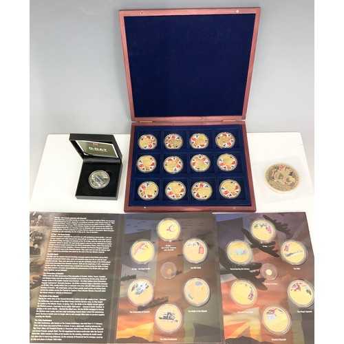 398 - MISC. WWII RELATED COMMEMORATIVES INC. WESTMINSTER ETC.