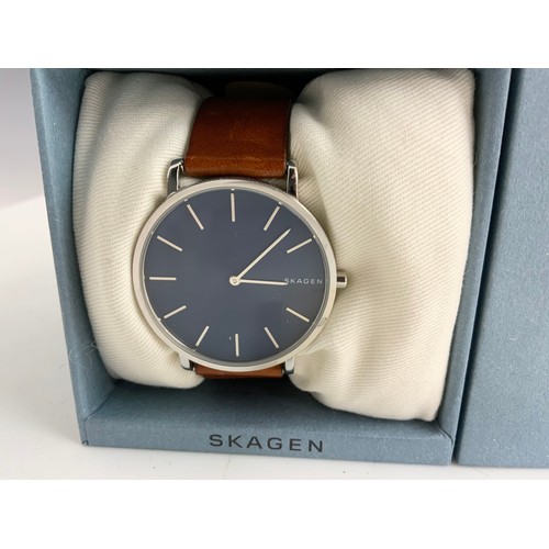 460 - GENTS SKAGEN FASHION WATCH WITH BOX