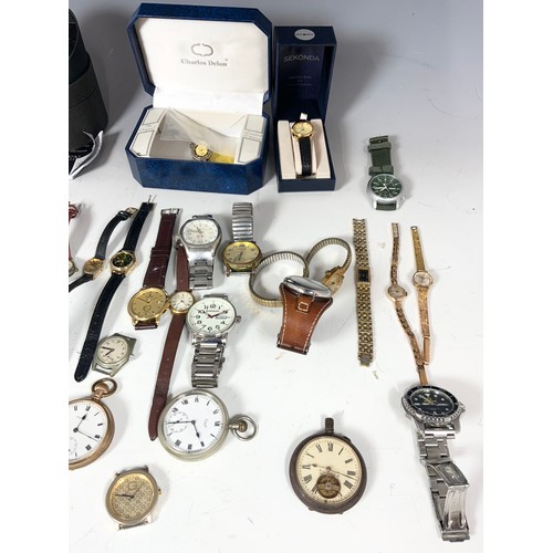 440 - LARGE QUANTITY OF WATCHES INC MENS , LADIES & POCKET