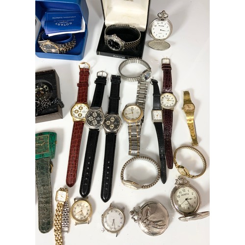 439 - QUANTITY OF WATCHES INC MENS , LADIES & POCKET INC WALTHAM GOLD PLATED POCKET WATCH, CITIZEN AUTOMAT... 