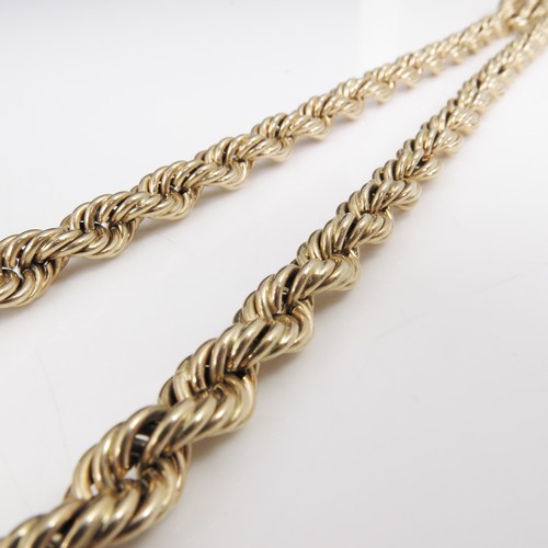 563 - VERY IMPRESSIVE, HEAVY 9ct GOLD ROPE NECKLACE, APPROX. 150g