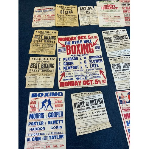 165 - A SMALL SUITCASE CONTAINING A QUANTITY OF INTERESTING BOXING EPHEMERA RELATING TO FRANK GORIN OF LED... 