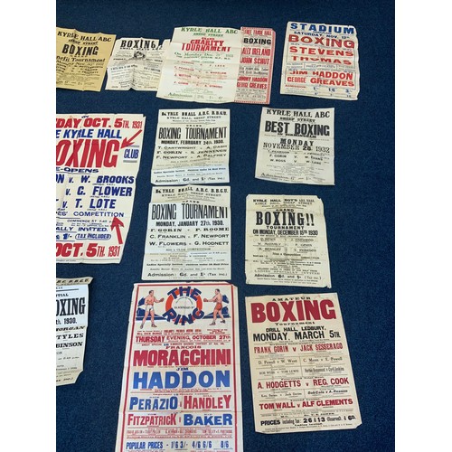 165 - A SMALL SUITCASE CONTAINING A QUANTITY OF INTERESTING BOXING EPHEMERA RELATING TO FRANK GORIN OF LED... 