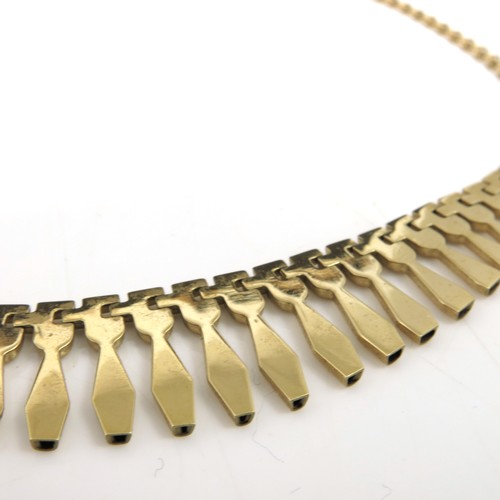 554 - MODERN 9CT GOLD NECKLACE IN DAVID CHRISTOPHER BOX, APPROX. 11.1 g