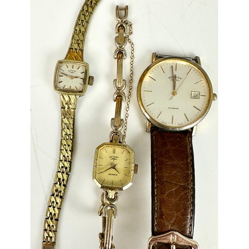 458 - MISC. LADIES AND GENTS WATCHES INC. LADIES (2) AND GENTS ROTARY AND GENTS VINTAGE WATCHES