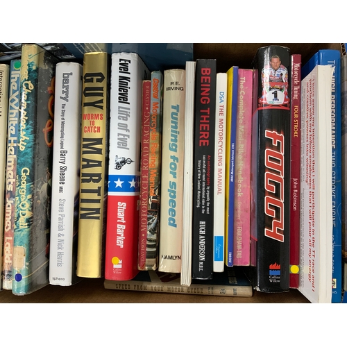 10 - BOX OF MOTORCYCLING BOOKS