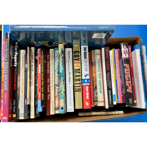 10 - BOX OF MOTORCYCLING BOOKS