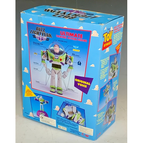 31 - BUZZ LIGHTYEAR TOY STORY, ULTIMATE TALKING ACTION FIGURE, APPEARS LITTLE USED