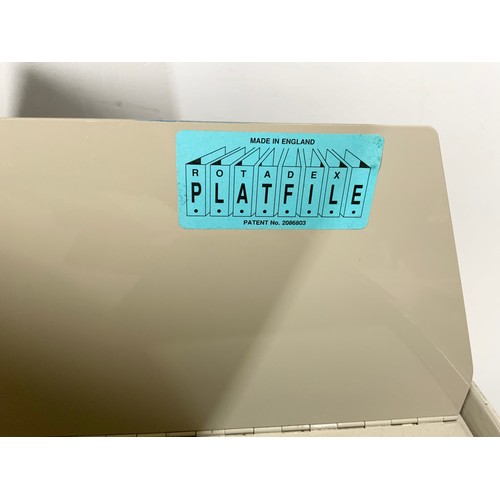 515 - LATE ENTRY- LARGE METAL ROTADEX PLATFILE REVOLVING CIRCULAR MACHINISTS/ DISPLAY STAND ON CASTERS, AP... 