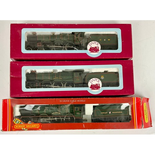 387 - HORNBY R 349 KING HENRY VIII, PLUS DAPOL, 2 X CASTLE CLASS LOCOMOTIVES, 5090 & 4090 DORCHESTER CASTL... 