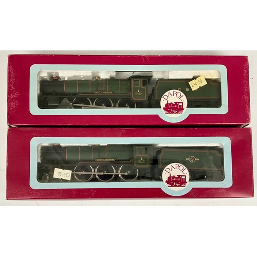 388 - DAPOL, 2 BOXED COUNTY CLASS LOCOMOTIVES, GWR, 1029 COUNTY OF WORCESTER, & 1027 COUNTY OF STAFFORD