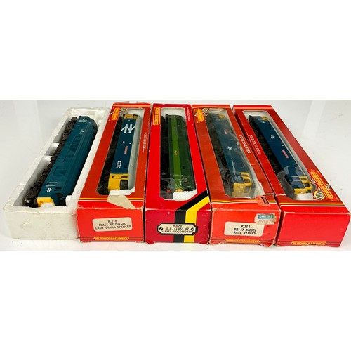 391 - HORNBY CLASS 47 R319 47541 QUEEN MOTHER, R073 CLASS 47 D1670 MAMMOTH, R316 47712 LADY DIANA SPENCER ... 