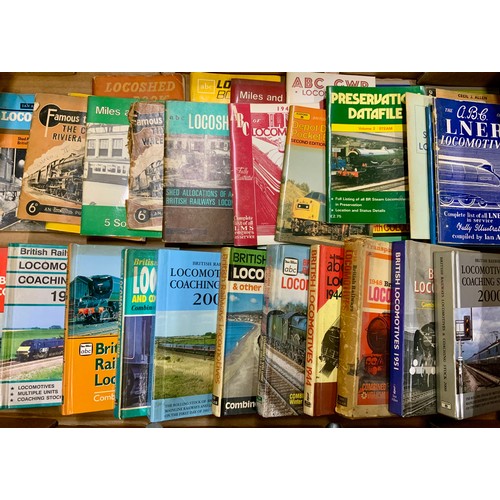 233 - IAN ALLAN ABC’S SPOTTERS BOOKS, GOOD SELECTION, MOST WELL USED, COMBINED VOLUMES ARE I.A. REPRINTS, ... 