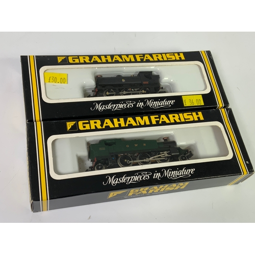 341 - N GAUGE, 2 BOXED GRAHAM FARISH LOCOMOTIVES 1115, 57XX GWR PANNIER 7777, & 1604 GWR PRAIRIE TANK, 311... 