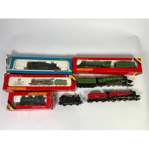 372 - HORNBY R845 FLYING SCOTSMAN, PLUS U/B SIMILAR, AIRFIX PRAIRIE, HORNBY R078 KING CLASS, GWR PANNIER, ... 