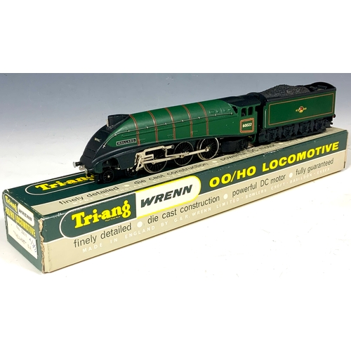 410 - TRIANG WRENN, BOXED BR, EX LNER A4 2211 MALLARD, PACKER NO 6 BOX. GOOD