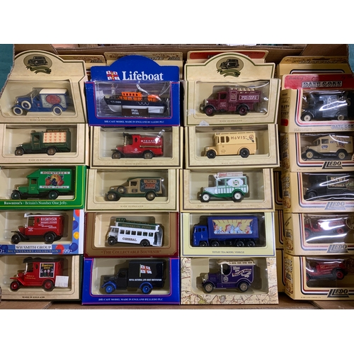 163 - 44 BOXED LLEDO DIE CAST MODELS, VARIOUS PROMOTIONAL, MODELS ETC. ALL BOXED