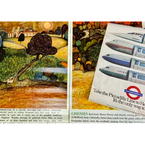 212 - LONDON TRANSPORT POSTERS, 3 EXAMPLES, KNOWLE, BY GRAHAM CLARKE, 171/1102M/4000, JOHNSON RIDDLE & CO ... 