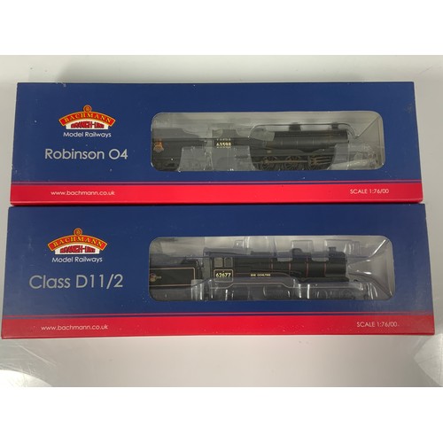 521 - BACHMANN, 2 BOXED LOCOMOTIVES, LNER INTEREST, 31-004 ROBINSON O4 63598, BR BLACK WEATHERED, & 31-136... 