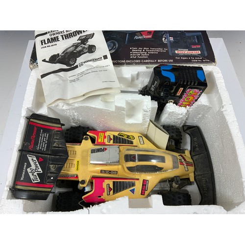 159 - YONEZAWA FLAME THROWER RADIO CONTROLLED CAR, BOXED AS SHOWN