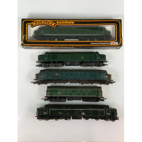 504 - MAINLINE BOXED CLASS 45 REPAINTED BR GREEN, U/B BLUE 45039, JOUEFF D210, TRIANG CLASS 37 & CLASS 25