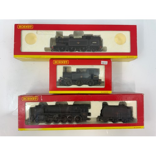 507 - HORNBY, 3 BOXED LOCOMOTIVES, R2200 BR 2-10-0 9F 92151 WEATHERED, R2324 J83 TANK 68450 WEATHERED, & R... 