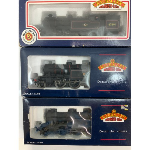 508 - BACHMANN, 3 BOXED LNER , BR V1/V3 TANK LOCOMOTIVES. 67601, 31-609A 67669, 31-609, 67673