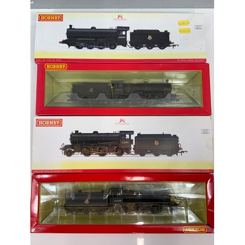 513 - HORNBY, 2 BOXED LOCOMOTIVES, R3425 BR Q6 63443 WEATHERED, & HORNBY R3305 RB K1 62059, WEATHERED. BOT... 