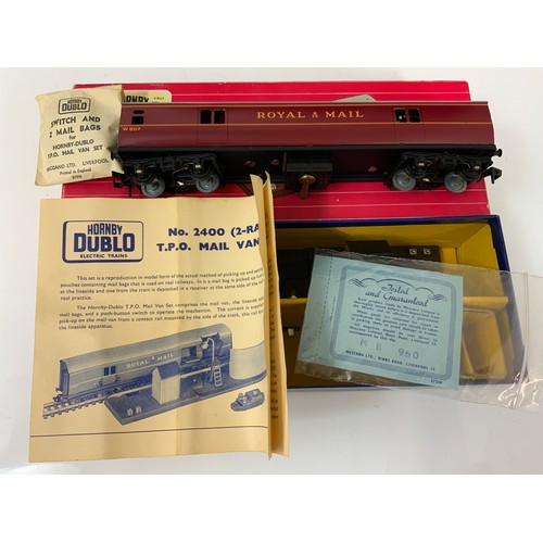 406 - TWO HORNBY DUBLO TPO SETS, ONE BLUE BOX & ONE LATER RED BOX 2400