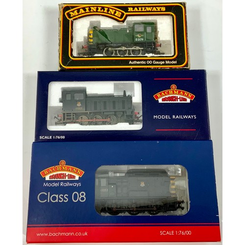 515 - BACHMANN, LIMITED EDITION CLASS 08 SHUNTER, D3052, BR BLACK 32-110Z, PRODUCED FOR MODEL RAIL, WEATHE... 