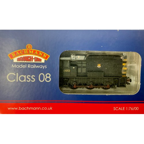 515 - BACHMANN, LIMITED EDITION CLASS 08 SHUNTER, D3052, BR BLACK 32-110Z, PRODUCED FOR MODEL RAIL, WEATHE... 