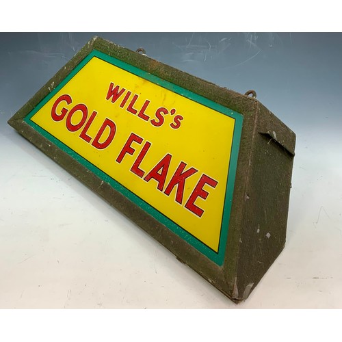 2 - WILLS GOLD FLAKE ILLUMINATED HANGING SIGN