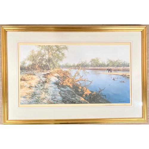 30 - LARGE LIMITED EDITION DAVID SHEPHERD PRINT #182/850 WITH PENCIL SIGNATURE. 78 x 44cm.