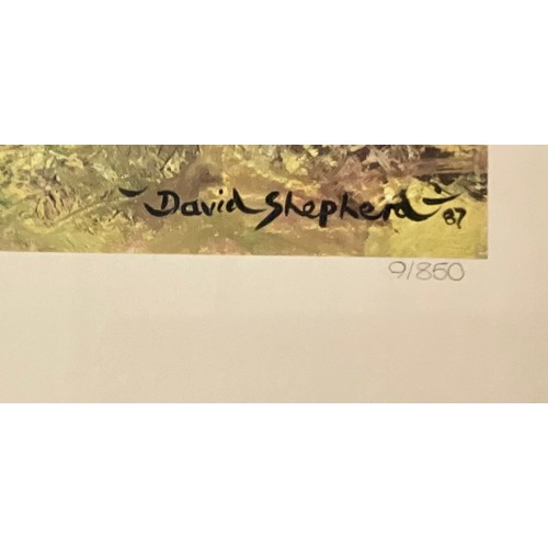 25 - DAVID SHEPHERD LIMITED EDITION PRINT – OLD CHARLIE #9/850 WITH PENCIL SIGNATURE. Approx. 59 x 37cm