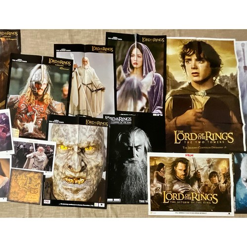71 - LARGE COLLECTION OF LORD OF THE RINGS POSTERS AND ART PRINTS (FOLDED)