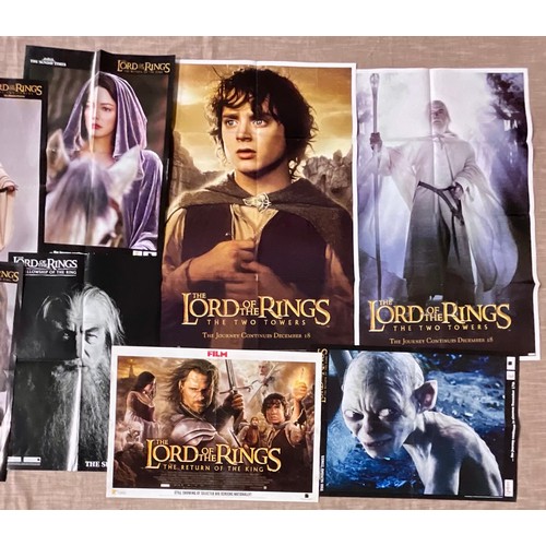 71 - LARGE COLLECTION OF LORD OF THE RINGS POSTERS AND ART PRINTS (FOLDED)