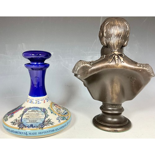 139 - BUST OF NAPOLEON AND A PUSSERS RUM COMMEMORATIVE SHIP’S DECANTER