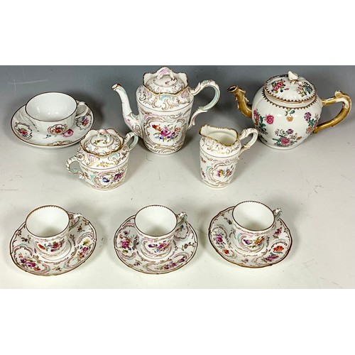 168 - CONTINENTAL COFFEE SERVICE, TEAPOT ANND CUP AND SAUCER