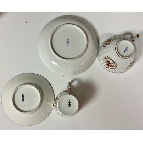 168 - CONTINENTAL COFFEE SERVICE, TEAPOT ANND CUP AND SAUCER