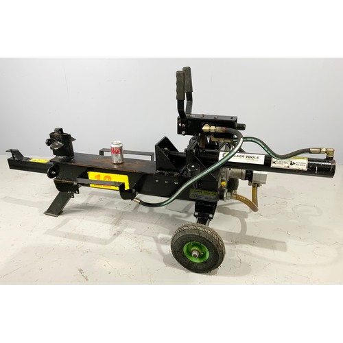 508 - HYDRAULIC 12 TON LOG SPLITTER WITH BRIGGS AND STRATTON ENGINE, THIS HAS HAD VERY LITTLE USE