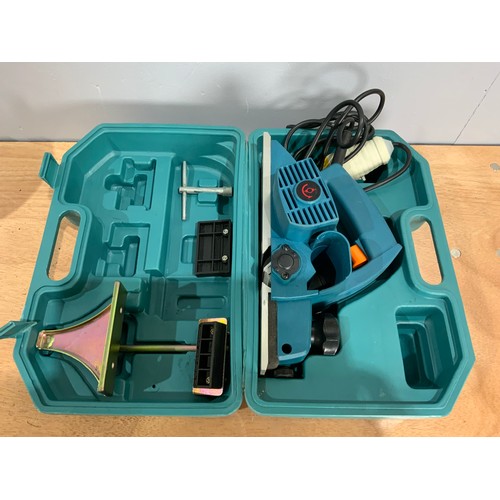 485 - BOXED ELECTRIC  MAKITA PLANER LOOKS UNUSED