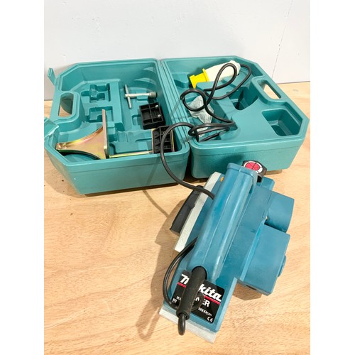 485 - BOXED ELECTRIC  MAKITA PLANER LOOKS UNUSED