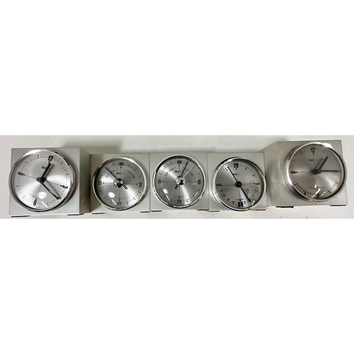 252 - MANTLE CLOCK, BAROMETER, ALUMINIUM CLOCKS, BAROMETERS AND THERMOMETERS