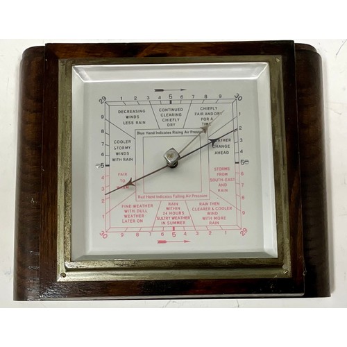 252 - MANTLE CLOCK, BAROMETER, ALUMINIUM CLOCKS, BAROMETERS AND THERMOMETERS