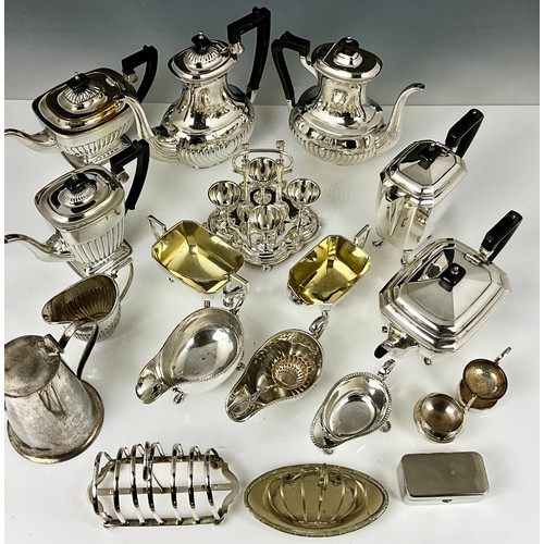 300 - QUANTITY OF MISC. PLATED TEA AND COFFEE WARE