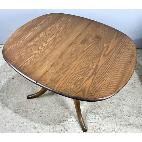 674 - ERCOL EXTENDING DINING TABLE 150cm x 90cm  EXTENDED